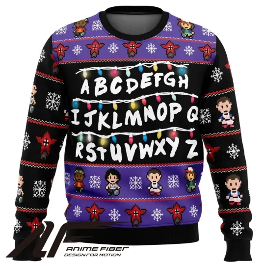 Stranger Things Christmas Sweatshirt - 3D Ugly Sweater