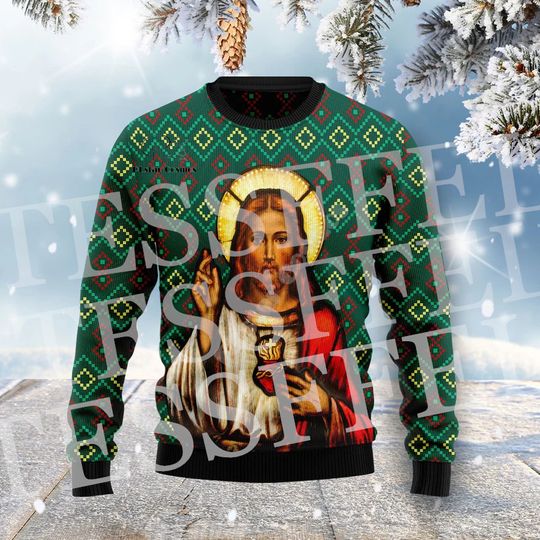 Discover Funny Christmas Santa Claus Knitted Ugly Sweater Cartoon Anime Vintage Graffiti Long Sleeves 3DPrint Winter Pullover Harajuku 18