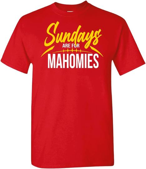 Discover Sundays Are for Mahomies Men's Football T-Shirt