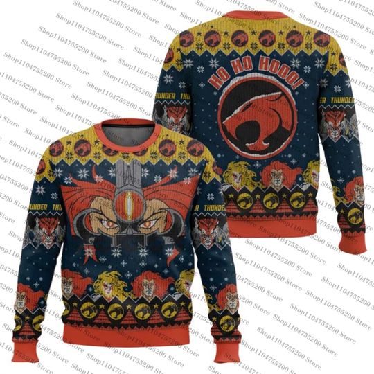 Discover Red Thundercats Holiday Sweater Ugly Christmas Sweater Cool Comfortable Sweatshirt Family Gifts Pullover Unisex Jumper Graphic