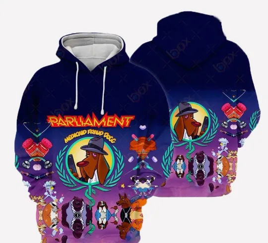 Discover Funkadelic Parliament Medicaid Fraud Dog Rock Band All Over Print Hoodie