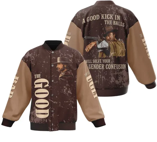 Discover The Good The Bad And The Ugly Clint Eastwood Movies Baseball Jacket