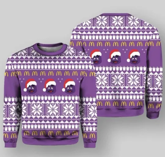 Discover Mcdonald Grimace Ugly Christmas Sweater