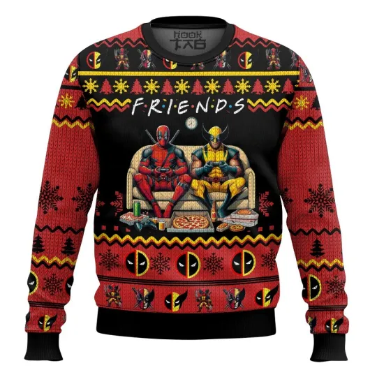FRIENDS Deadpool Wolverine Ugly Freece Sweater