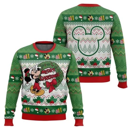 Discover Merry Christmas Mickey Mouse Ugly Christmas Sweater Unisex