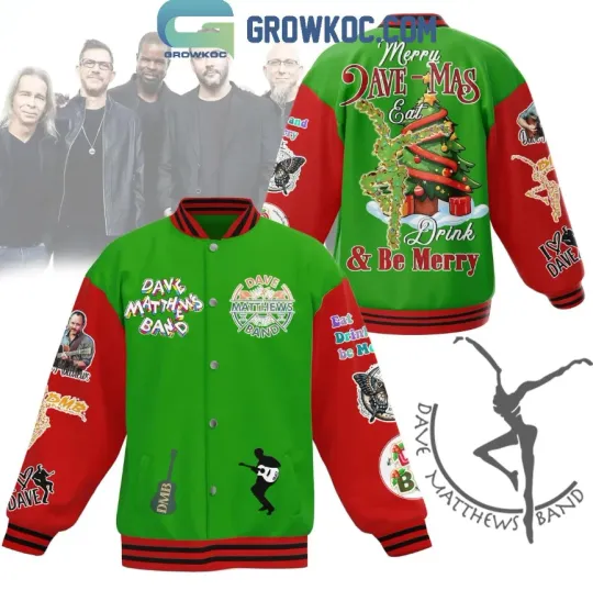 Dave Matthews Band Be Merry In 2025 Christmas Baseball Jacket