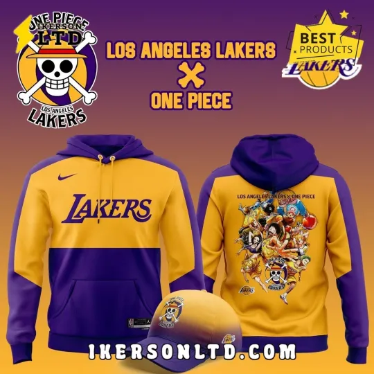 Discover 2025 L@kers x One Pi*ece Hoodie 3D All Size