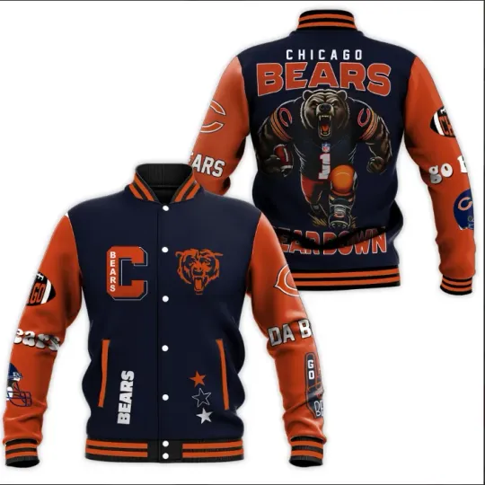 Discover Chicago Football Baseball Jacket Gift For Christmas
