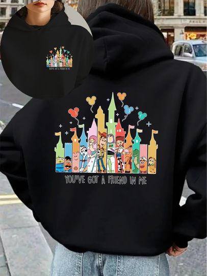 Discover Women's Disney Toy Story Buzz Lightyear Men Fleece Hoodies Cotton Hoody Sweatshirt Pullover Autumn Winter Oversized Loose Couple