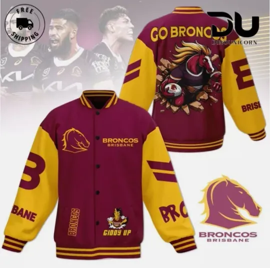 Broncos Football Baseball Jacket Gift For Christmas