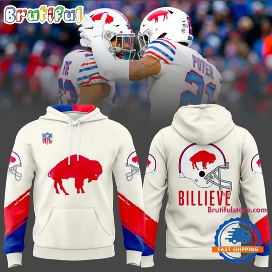 Buffalo Bill 2025 football Throwback Hoodie 3D