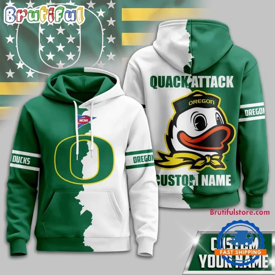 Discover Oreg@n Duck 2025 Warrior Spirit Personalized Hoodie 3D