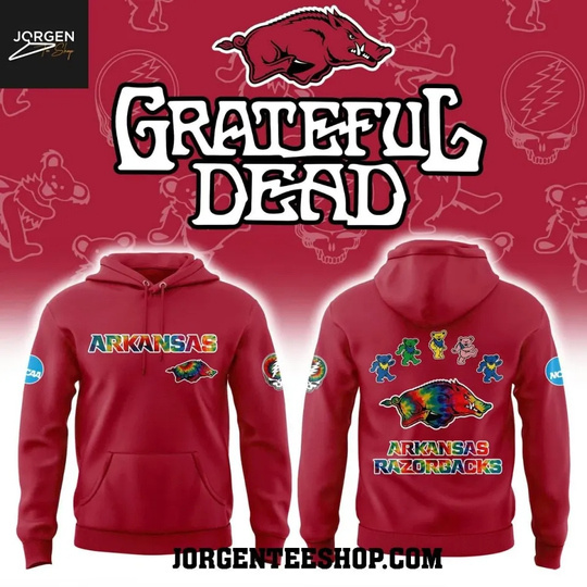 Arkansas Razorback Grateful *Dead 2025 Grateful Years Hoodie 3D