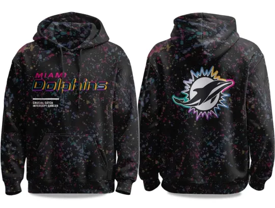 Discover Miami D.olphiin 2025 football Crucial Catch Hoodie 3D All Size Reprint