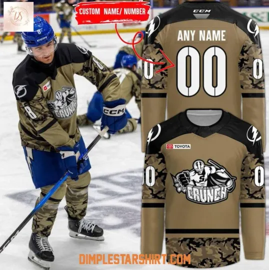 Discover Personalized Syracuse Crunch Military Night 2025 Hockey Jersey