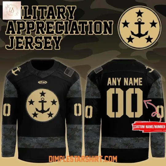 Discover Personalized Norfolk Admiral Military Appreciation Night 2025 Hockey Jersey