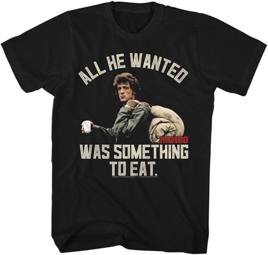 Discover American Classics Rambo All He Wanted Sylvester Stallone Adult T-Shirt