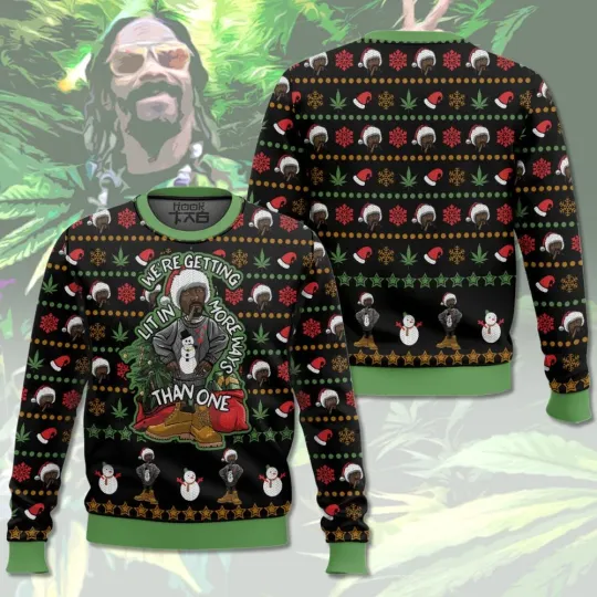 Discover 2025 Christmas! 420 Snoop D0gg “This Holiday Season" Ugly Christmas Sweater