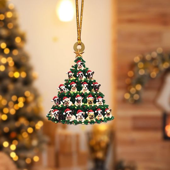 Discover French Bulldog Christmas Tree Ornament, French Bulldog Ornament, Dog Lover Holiday Gift, Gift For Pet Lover