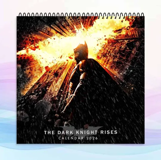 Discover The Dark Knight Rises 2026 Calendar, Epic Batman Wall Art, Hero Fan Gift