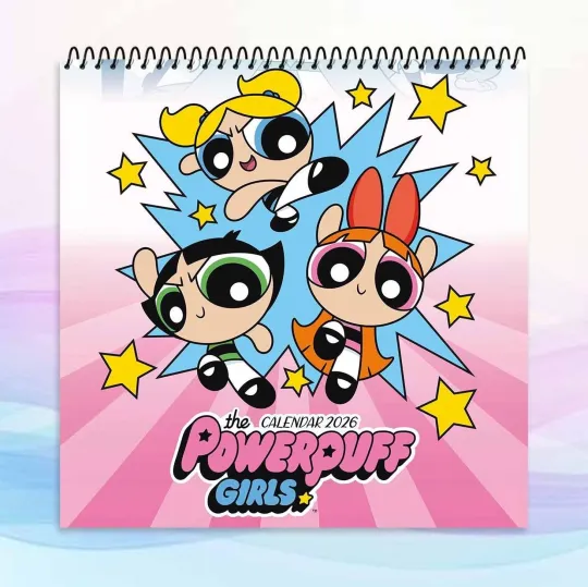 Discover Powerpuff Girls 2026 Calendar, Cute Cartoon Wall Art, Colorful Kids Gift