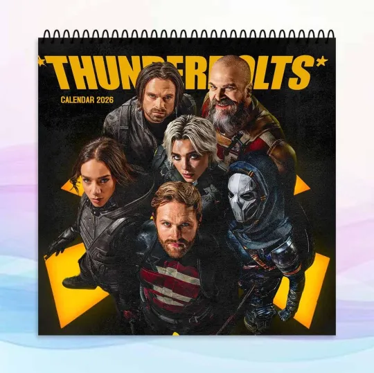 Discover Thunderbolts 2026 Calendar, Marvel Superhero Wall Art, Action Gift Idea