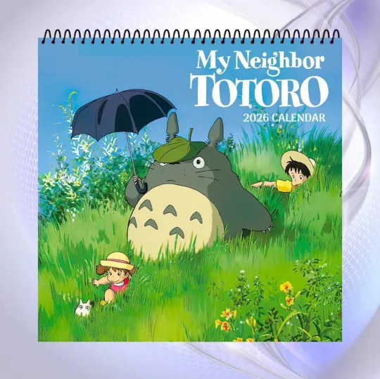 My Neighbor Totoro 2026 Calendar, Studio Ghibli Wall Art, Cute Anime Gift