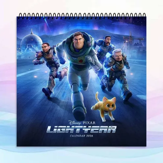 Discover Lightyear 2026 Calendar, Disney Space Adventure Wall Calendar, Galaxy Gift