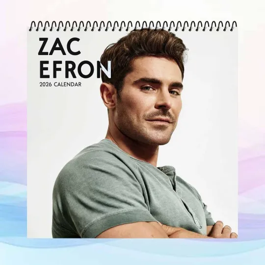Discover Zac Efron 2026 Calendar, Actor Wall Calendar, Hollywood Star Poster, Fan Gift
