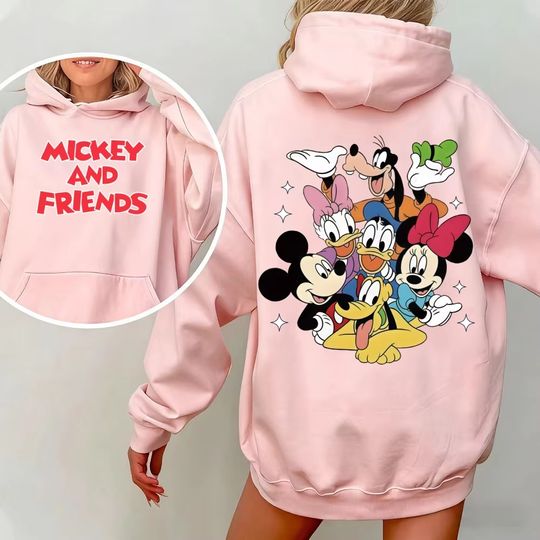Discover Disney cartoon Mickey Mouse series pattern hoodies for men and women, Mickey and friends sweatshirts for men and women