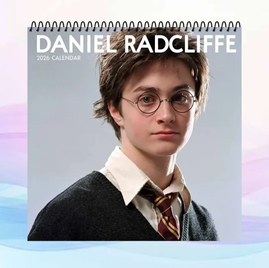 Discover Daniel Radcliffe 2026 Calendar, Fantasy Movie Star Wall Calendar