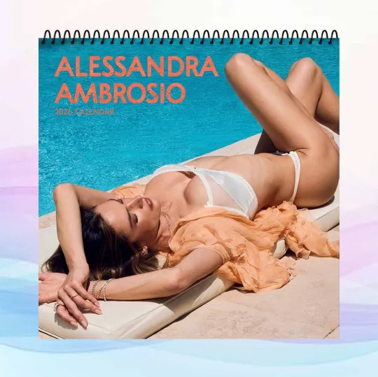 Discover Alessandra Ambrosio 2026 Calendar, Supermodel Wall Calendar, Swimwear Art Poster