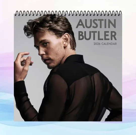 Austin Butler 2026 Calendar, Actor Wall Calendar, Hollywood Star Art Poster
