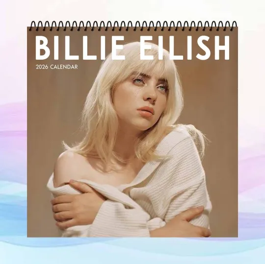 Billie Eilish 2026 Calendar, Pop Star Wall Calendar, Aesthetic Art Poster