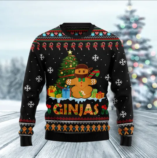 Discover Ninja Christmas Ugly Christmas Sweater, Perfect Holiday Gift