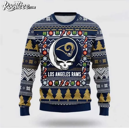 Los Angeles Football Inspired Ugly Sweater Grateful Dead Inspired Christmas