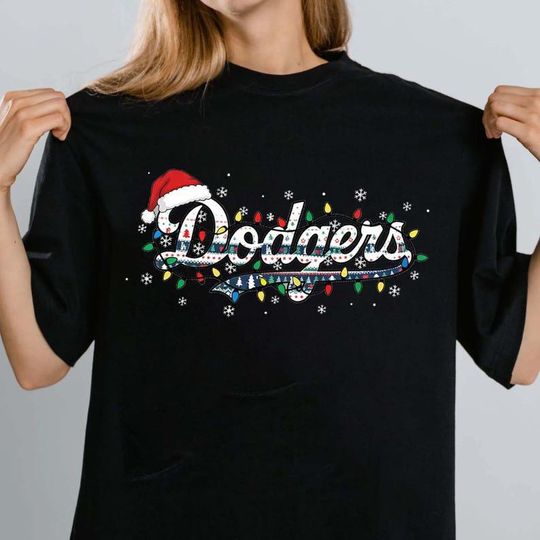 Discover Dodger Baseball Champions Christmas T-Shirt, Adult & Youth Xmas Tee, World Series 2025 Baseball Gift