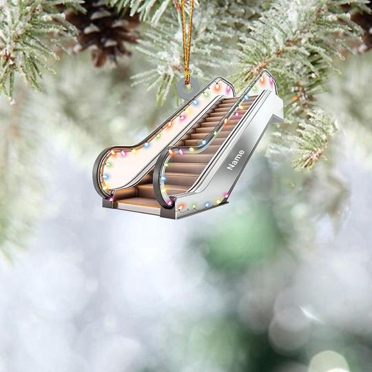 Discover Personalized Escalator Ornament, Escalator Christmas Ornament, Escalator Mechanic Ornament, Escalator Hanging Holiday Decor