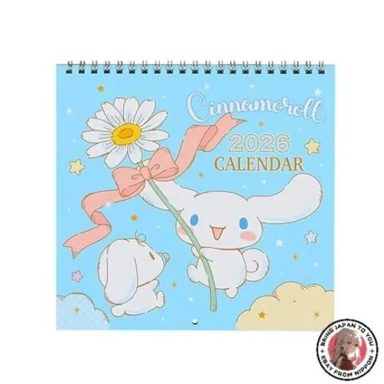 Discover Sanrio Cinnamoroll 2026 Wall Calendar Medium - Paper Wall Hanging for Office & Home