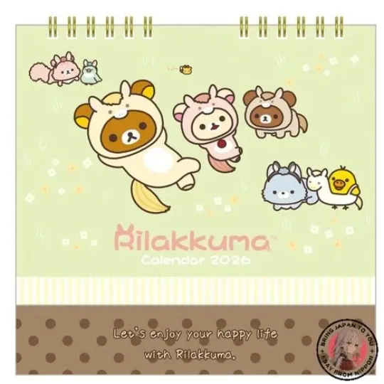 San-X Rilakkuma 2026 Desk Calendar