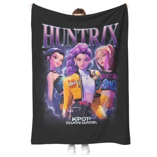Discover Kpop Demon Hunter Blanket, Anime Girls Throw Blanket, Soft Warm Gift For Fans