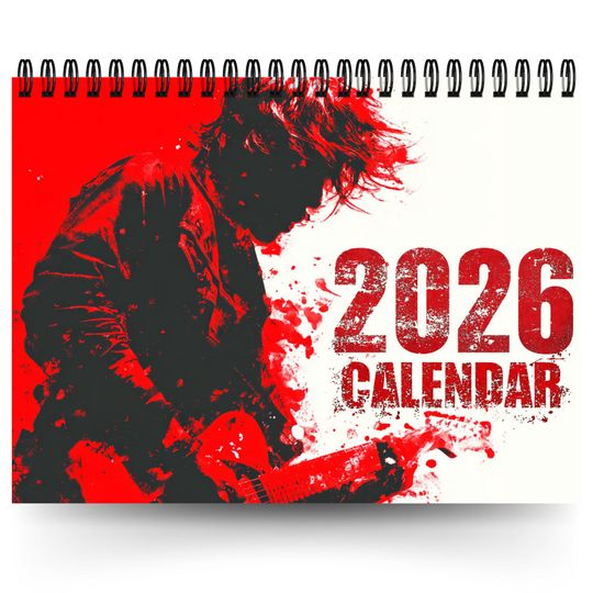 Discover 2026 Punk Art Wall Calendar, 12-Month Spiral Bound, Office & Home Decoration