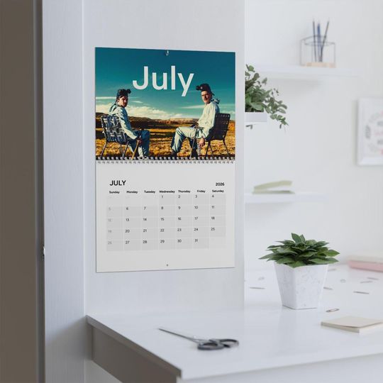 Breaking Bad 2026 Calendar Gift for Her and Him Schedule Planner Holiday Office Supplies