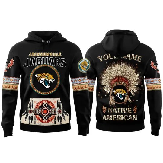 football Jacksonville Jaguar x Native American Heritage 2025 Hoodie 3D