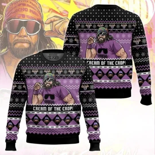 Discover Macho Man Randy Savage Christmas Sweater – Funny Ugly Holiday Sweatshirt