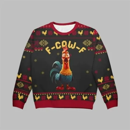 Discover 2025 Christmas Chicken F Caw F Ugly Sweater