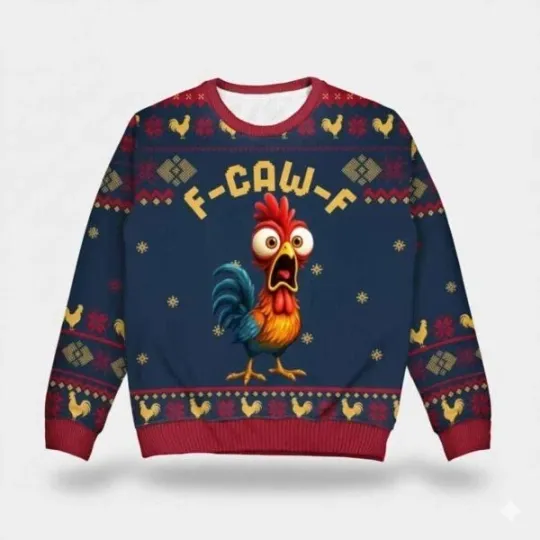 Discover Funny F-Caw-F Ugly Christmas Sweater All Sizes