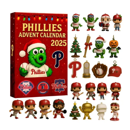 Discover 2025 Christmas Advent 2D Acrylic, 24 Days Baseball-themed