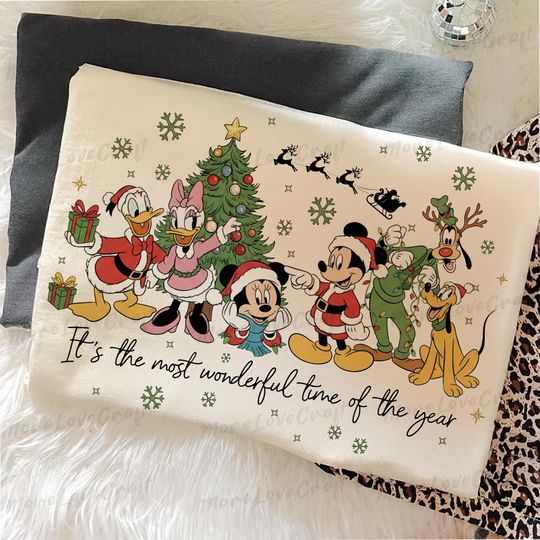 Discover Vintage Mickey and Friends Christmas Sweatshirt