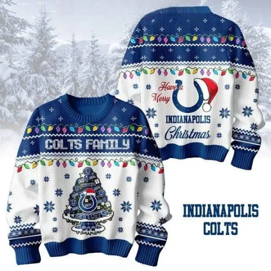 Colts Family Have A Merry Christmas Ugly Sweater